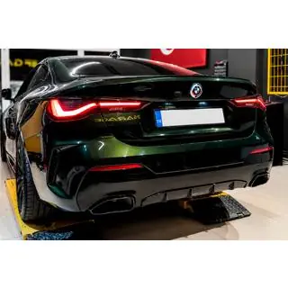 Achterbumperdiffuser met uitlaatsierstukken (voor G22/G23 M-Sport) foto 1