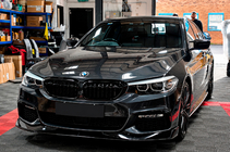 BMW 5 Serie G30/G31 2017–2023 Frontlip voorbumper Lip AC-Style (voor M-Sport 2017-2020, ABS) foto 1