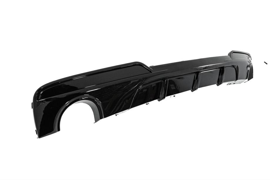 BMW 5 Serie F10/F11 2010–2016 Achterbumperdiffuser voor enkele uitlaat links en rechts (voor M-Performance) Foto 4