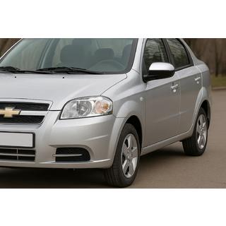 RVS spiegelkappen (2 stuks) Chevrolet Aveo T250 2005–2011 foto 3