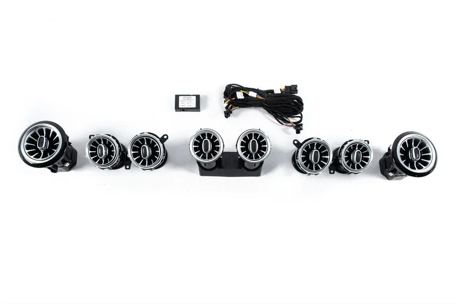Mercedes E-class W213 2016–2023 LED luchtrooster-deflectoren (64 color) Image