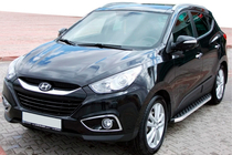 Hyundai IX-35 2010–2015 BlackLine side steps (2 stuks, aluminium) foto 1