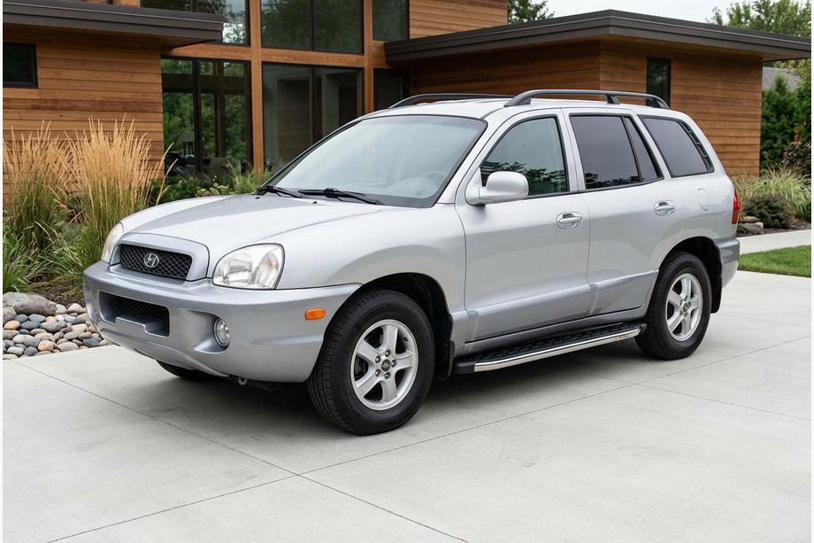 Hyundai Santa Fe 1 2000–2006 BlackLine side steps (2 stuks, aluminium) Image