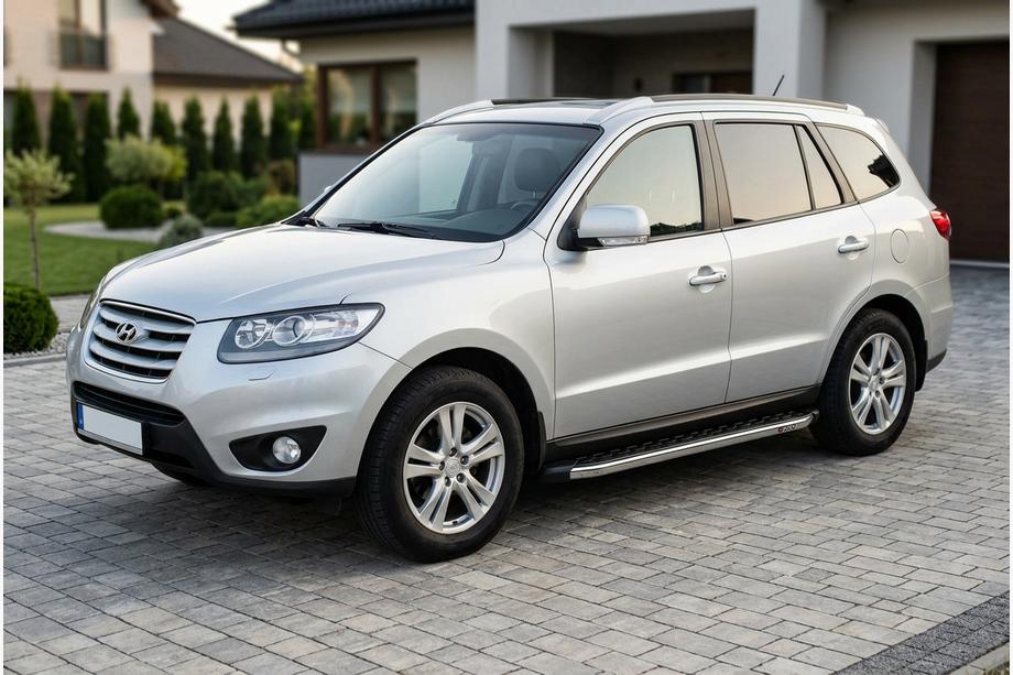Hyundai Santa Fe 2 2006–2012 BlackLine side steps (2 stuks, aluminium) Image