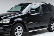 Mercedes ML W163 1997–2005 BlackLine side steps (2 stuks, aluminium) foto 1