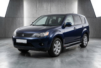 Mitsubishi Outlander 2006–2012 BlackLine side steps (2 stuks, aluminium) foto 1