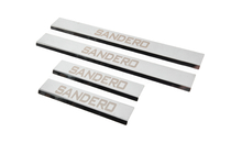 Dacia Sandero 2007–2013 Carmos V3 dorpellijsten RVS (4 stuks) foto 2