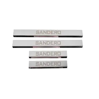 Carmos V3 dorpellijsten RVS (4 stuks) Dacia Sandero 2007–2013 foto 1