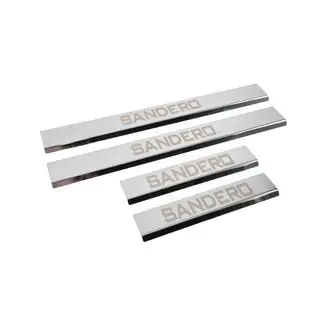 Carmos V3 dorpellijsten RVS (4 stuks) Renault Sandero 2007–2013 foto 3