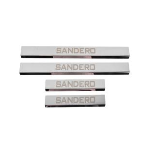 Carmos V3 dorpellijsten RVS (4 stuks) Dacia Sandero 2013–2020 foto 1