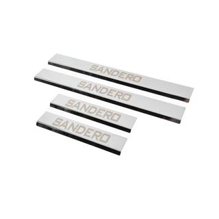 Carmos V3 dorpellijsten RVS (4 stuks) Dacia Sandero 2013–2020 foto 2