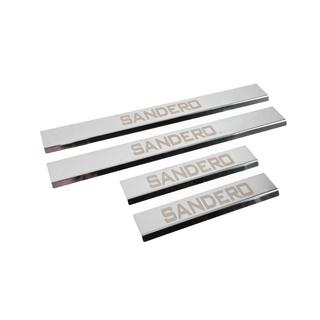 Carmos V3 dorpellijsten RVS (4 stuks) Dacia Sandero 2013–2020 foto 3