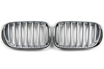 BMW X3 F25 2011–2018 Niergrille 1Bar (2014-2018, grijs met chroomrand) foto 1
