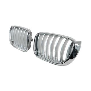 Niergrille 1Bar (2014-2018, grijs met chroomrand) BMW X3 F25 2011–2018 foto 3