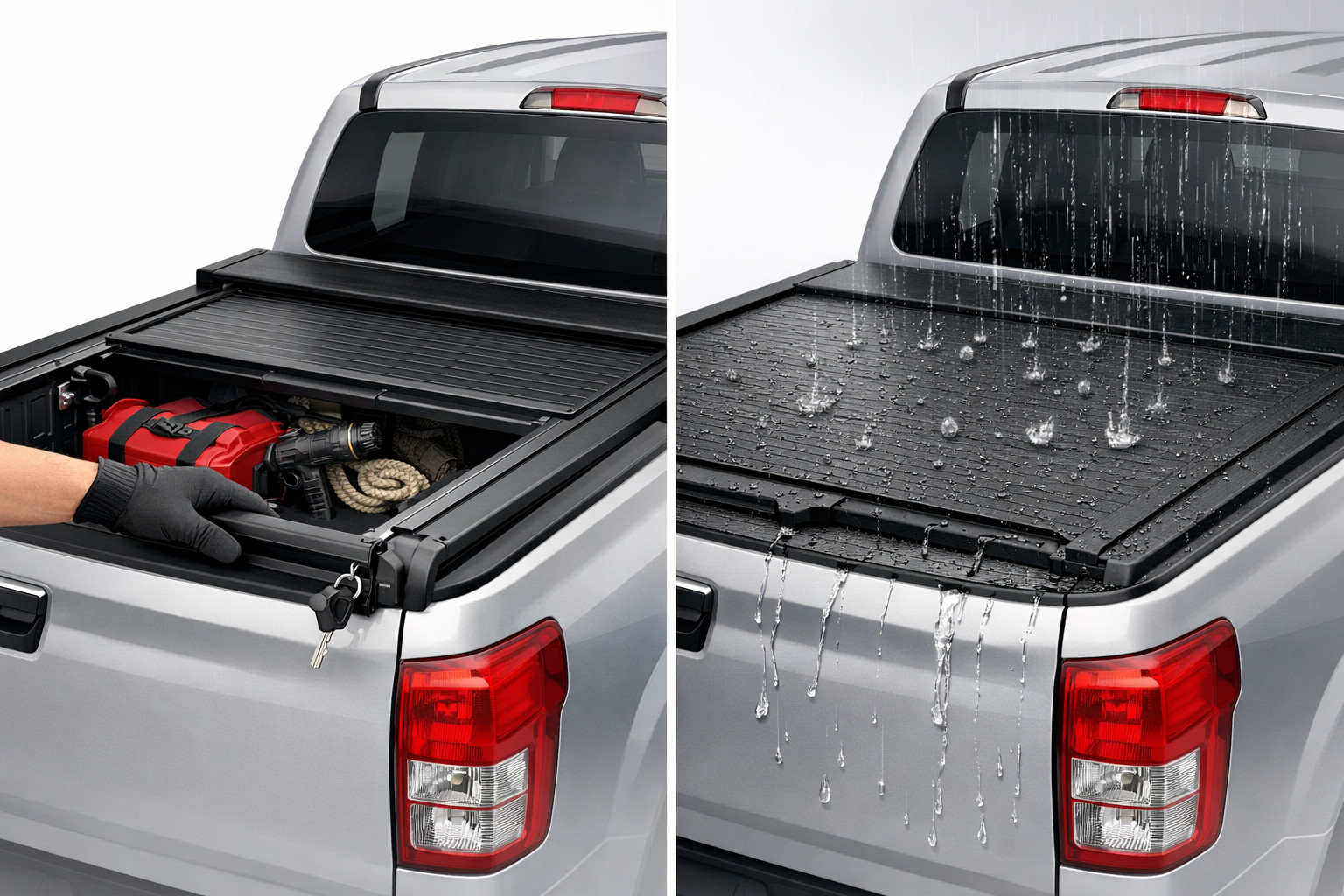 Rolcover voor pick-up: beschermt hij lading tegen regen en diefstal?