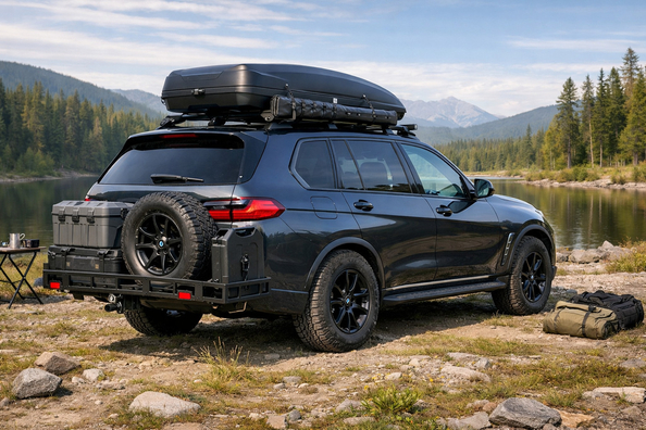 Wat past op de BMW X7 G07 voor natuurtrips en dakbagage Foto 1