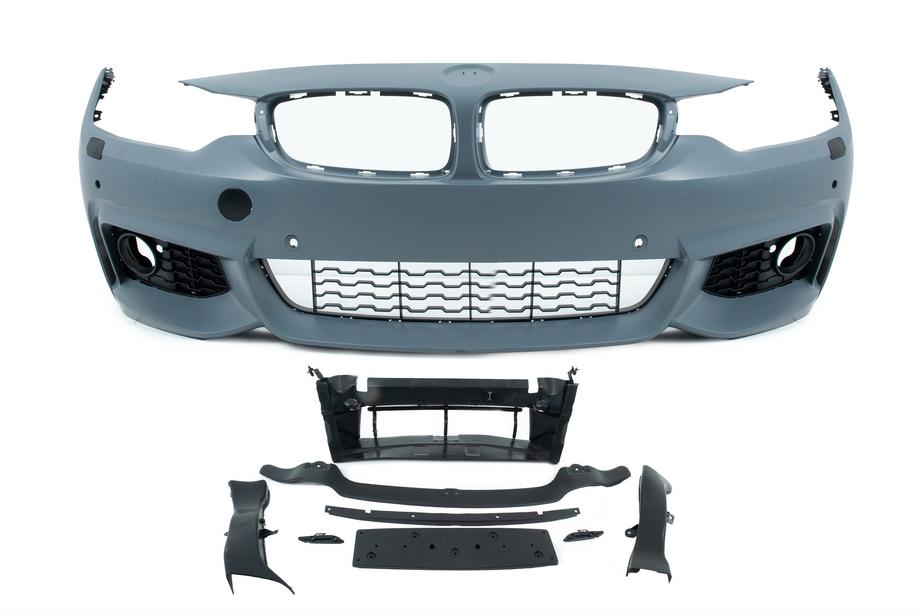 BMW 4 Serie F32/F33/F36 2012–2020 M-Sport bodykit (voor F32) Enkele uitlaat met uitlaten links en rechts Foto 4