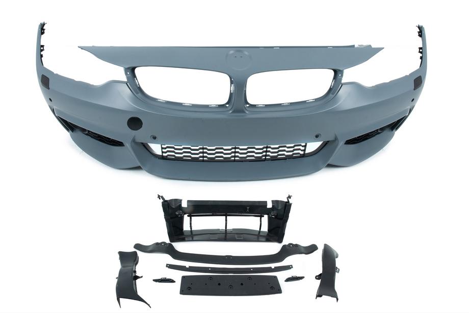 BMW 4 Serie F32/F33/F36 2012–2020 M-Sport bodykit (voor F32) Enkele uitlaat met uitlaten links en rechts Foto 12