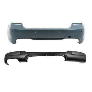 Achterbumper met diffuser voor enkelzijdige dubbele uitlaat M-Sport (voor E90 2008-2011) BMW 3-serie E90/E91 2005–2011