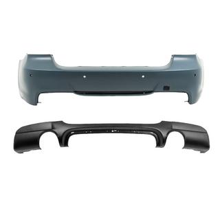 Achterbumper met diffuser voor enkel uitlaatsysteem met uitlaat links en rechts M-Sport (voor E90 2008-2011) BMW 3-serie E90/E91 2005–2011