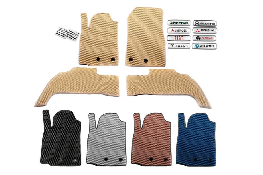 Audi A8 2002–2009 EVA automatten (Long, beige) Image