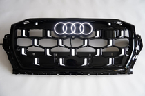 Audi Q7 2015–2026 Voorgrille RSQ-Style LED (2024-2026, glanzend zwart) foto 2