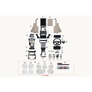 Interieur upgrade set – dashboard sierlijsten voor Lexus GX460 2023 Style Toyota Land Cruiser Prado 120 2002–2009 foto 4