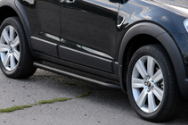 Chevrolet Captiva 2006–2019 Premium Black side steps (set 2 stuks, RVS) foto 3