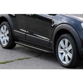 Premium Black side steps (set 2 stuks, RVS) Chevrolet Captiva 2006–2019 foto 3