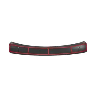 Achterbumper diffuser EuroCap (2014-2018, glanzend zwart, ABS) BMW X3 F25 2011–2018 foto 4