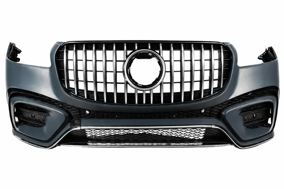 Mercedes GLS X167 2019– Voorbumper GLS450 compleet met GT Panamericana grille (2025-Design) Foto 1