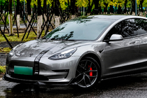 Tesla Model 3 2017– Voorbumper lip spoiler Lip Turbo (voor 2017-2023) foto 3