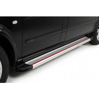 Side steps Maya Red-Grey (2 st., aluminium)