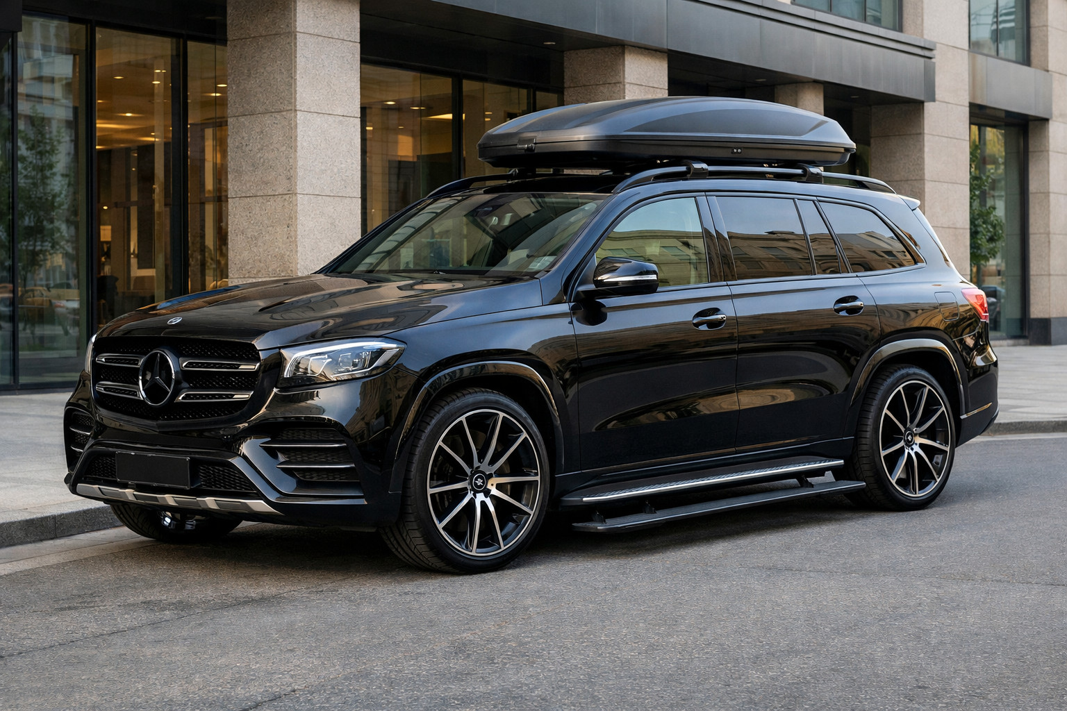 Startupgrade Mercedes GLS X167 voor de stad en comfortabele instap