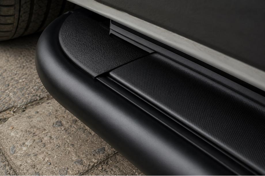 Fiat Talento 2016– Side steps Premium (2 stuks, RVS) Black 60 mm, korte wielbasis Foto 2