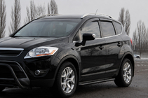 Ford Kuga 2008–2013 Side steps Premium (2 stuks, RVS) Black 60 mm foto 2