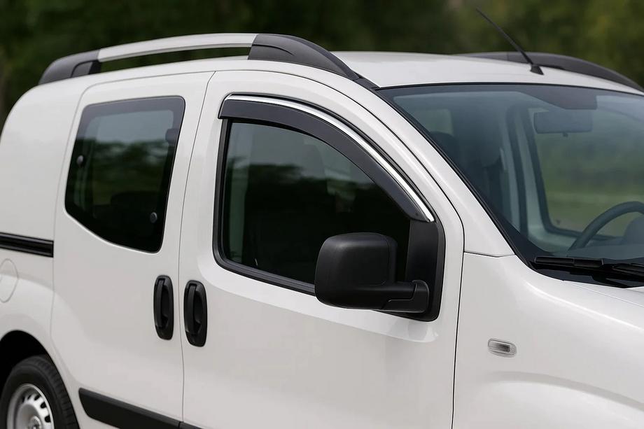 Citroen Nemo 2007–2017 Raamwindschermen met chromen sierlijst Niken Luxury (2 stuks) Image