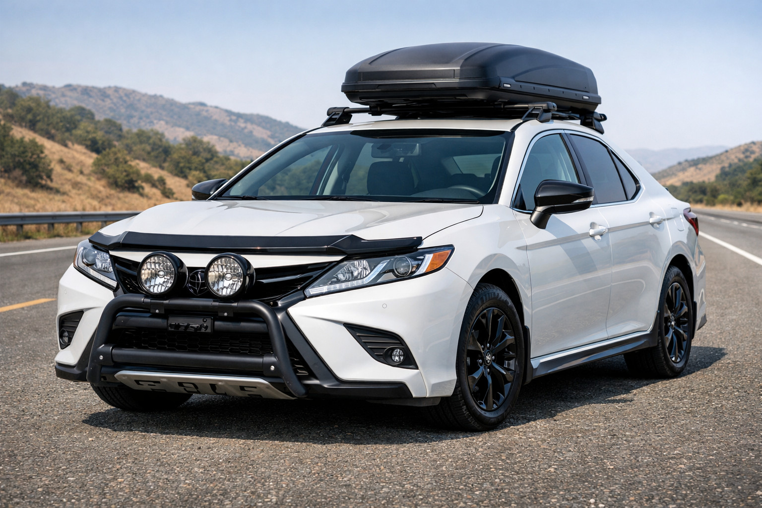 Wat monteren op Toyota Camry 2017–2023 voor snelweg en frontbescherming