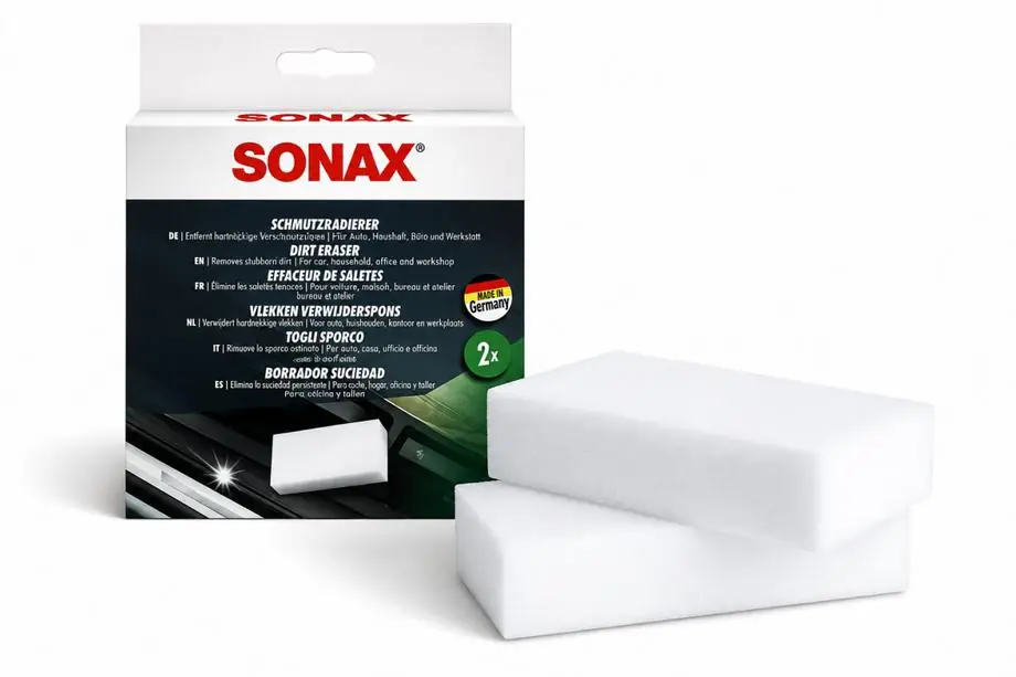 Set melamine reinigingssponzen voor vuile oppervlakken 2 stuks Sonax Foto 1