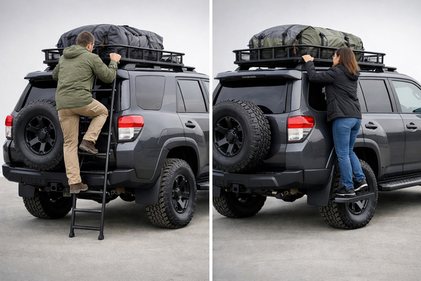 SUV-ladder of side steps: wat kies je voor toegang tot dakbagage