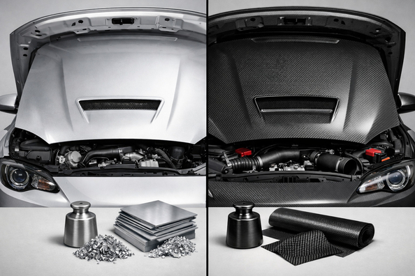 Aluminium of carbon motorkap: wat loont voor vervanging en tuning?