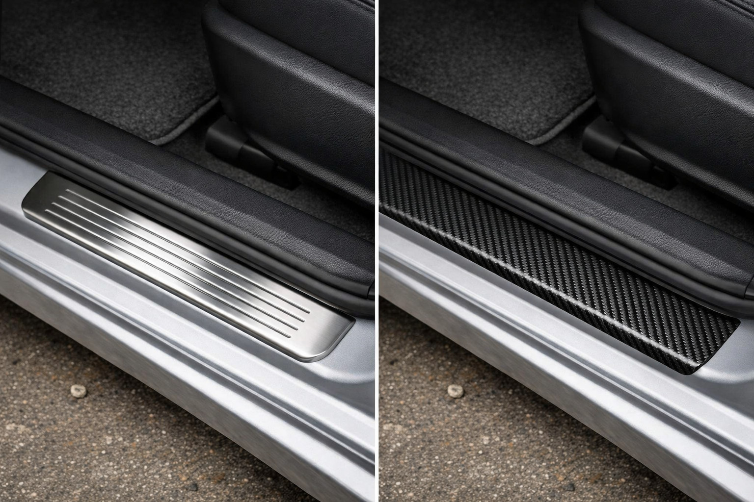 RVS of carbon dorpellijsten: wat is praktischer voor een dagelijkse auto?