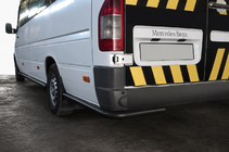 Volkswagen LT 1995–2006 AK-SO Black achterhoekstukken (RVS) foto 1