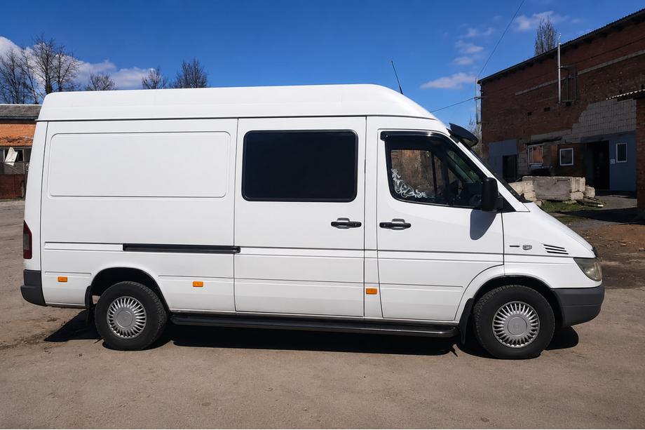 Volkswagen LT 1995–2006 Premium Black side steps (set 2 stuks, RVS) Lange wielbasis, Ø60 Image