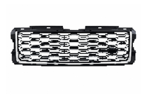 Range Rover IV L405 2013–2021 Zwarte radiatorgrille met zilverkleurige sierlijsten (facelift 2013→2018) foto 1