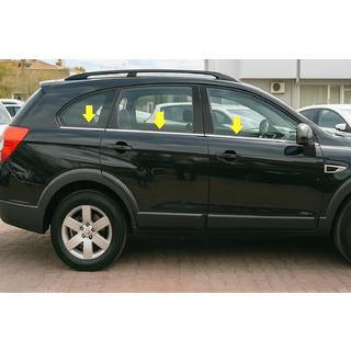 Onderste raamlijsten (6 stuks, RVS) Chevrolet Captiva 2006–2019 foto 1