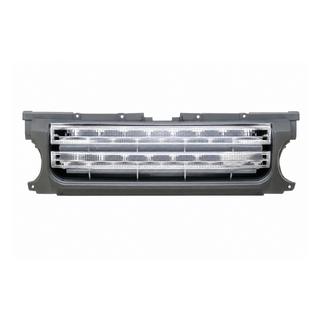 Radiateurgrille – grijs frame / zilverkleurig gaas Land Rover Discovery III 2004–2009