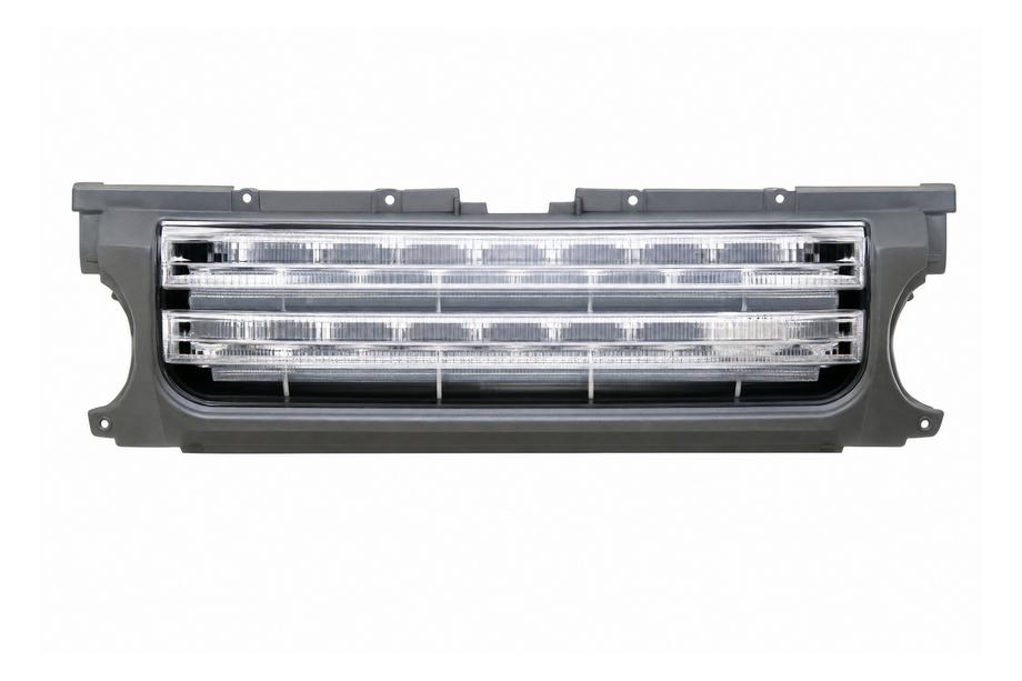 Land Rover Discovery III 2004–2009 Radiateurgrille – grijs frame / zilverkleurig gaas Image