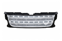 Land Rover Discovery IV 2009–2017 Radiateurgrille (facelift D4→D4) zwart frame / zilverkleurig gaas foto 1
