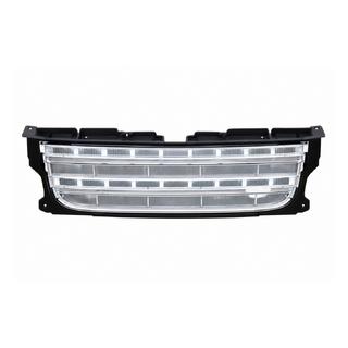 Radiateurgrille (facelift D4→D4) zwart frame / zilverkleurig gaas Land Rover Discovery IV 2009–2017